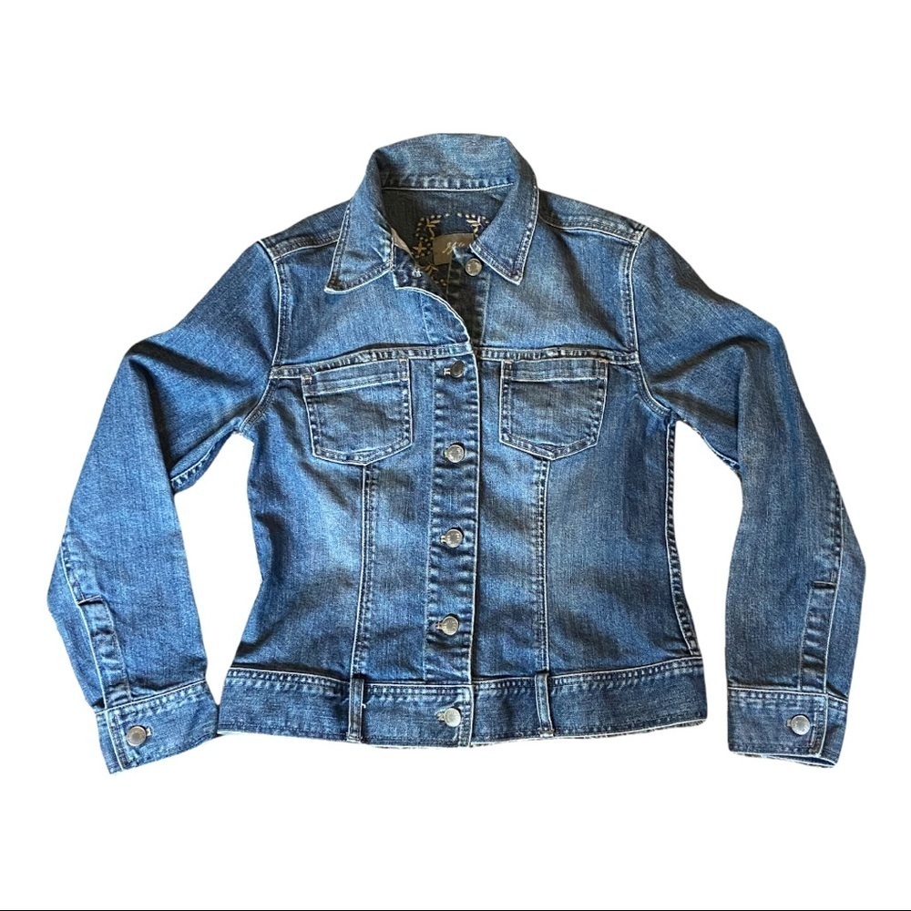❤️J. JILL DENIM DENIM JEAN TRUCKER JACKET ~ XS